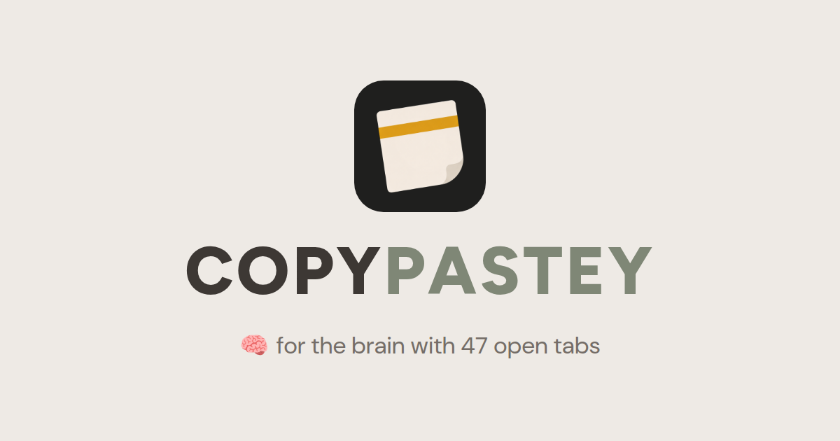 COPYPASTEY website preview